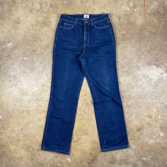 Vintage Calvin Klein Jeans Women’s Size 9 Straight Leg High Rise USA Denim - Picture 2 of 13